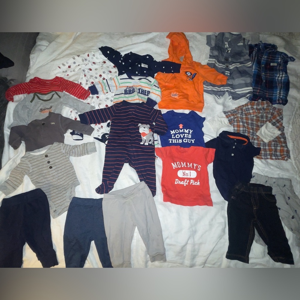 3 Months Carter's Baby Boy Bulk Bundle Mixed Lot 20pc.